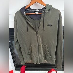 Olive Green vintage Nike Zip-Up Hoodie with Logo nike 6.0 men’s Large